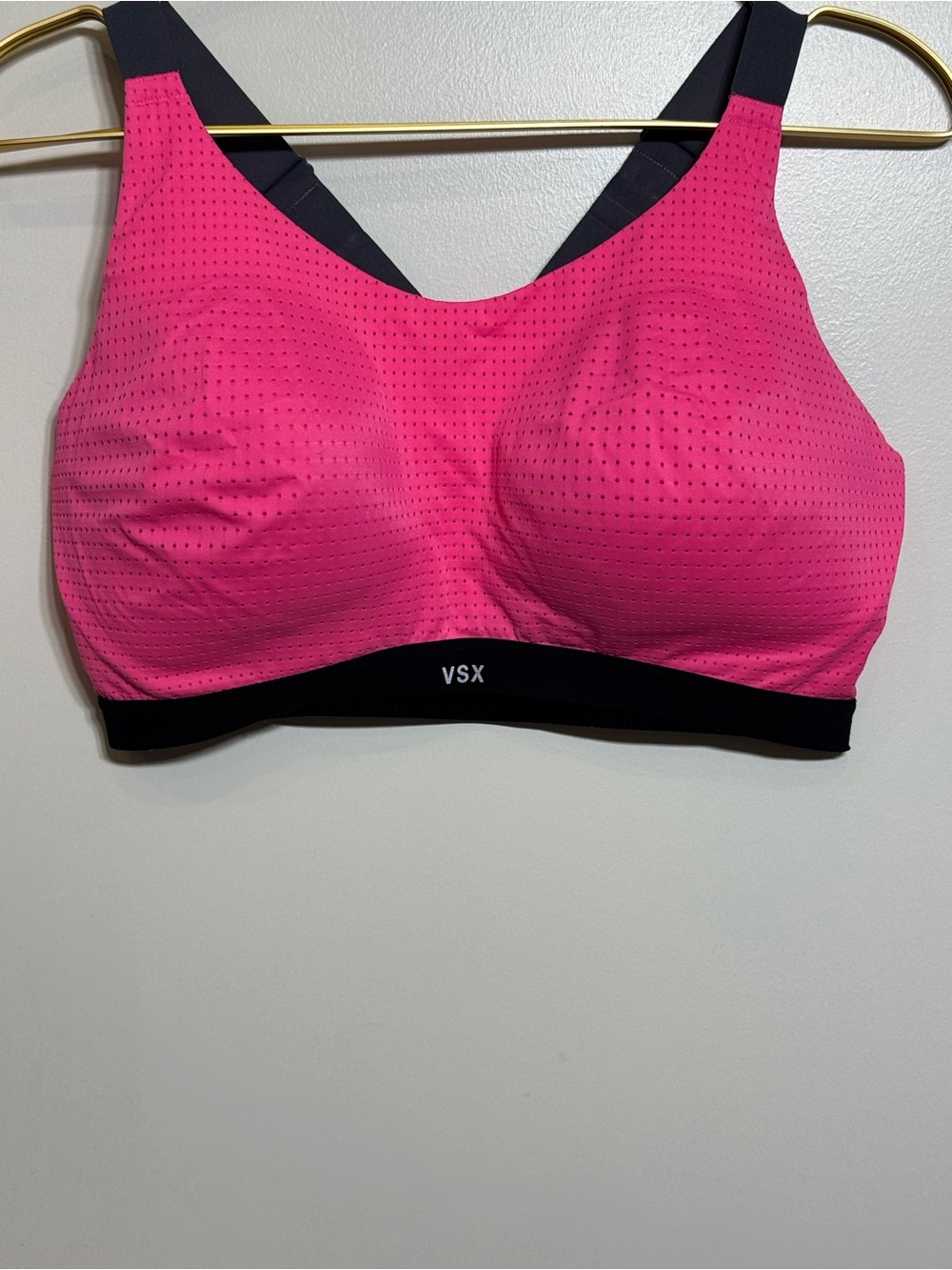 Victoria's Secret VSX Hot Pink & Black Supportive Sports Bra